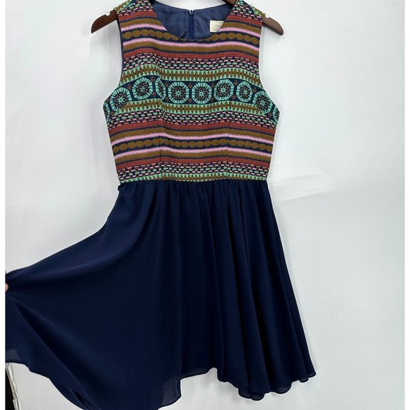 Nomad Morgan Carper Anthropologie Dress Women's Winona Sleeveless Multicolor 8 - Picture 3 of 9